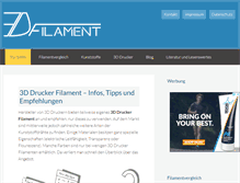 Tablet Screenshot of ddd-filament.com